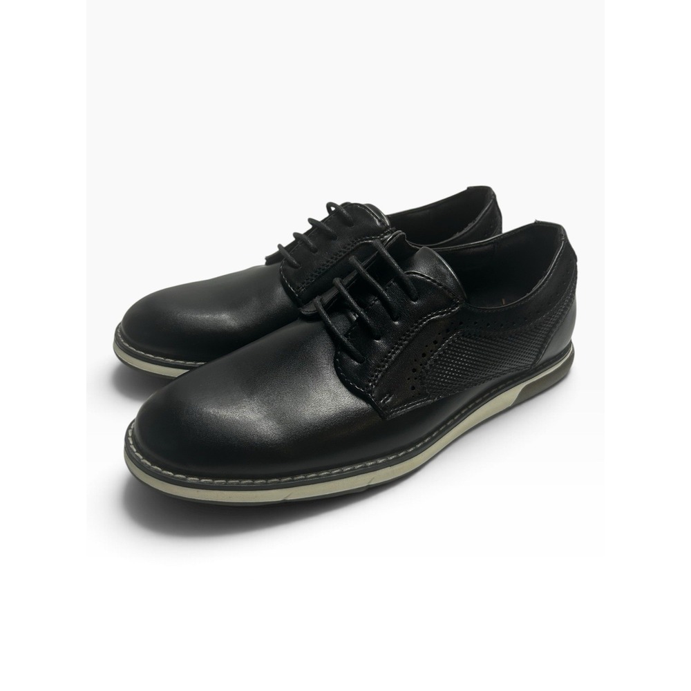 Bruno Marc Boys Casual Dress Oxford Sneakers Size 4 Black School Uniform Shoes